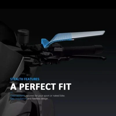 Kit de espejos retrovisores de aluminio negro para BMW NINE T R NineT Pure 2017-2024 Foto 1 de 4