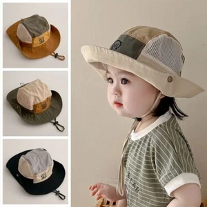 Summer Baby Sun Hat for Boys Girls Outdoor Anti UV Travel Hats Kids Beach Caps - Picture 1 of 12