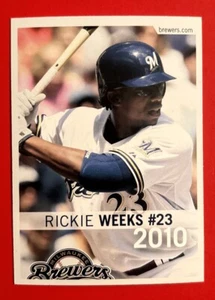 2010 MILWAUKEE BREWERS RICKIE WEEKS Regional Police Baseball Card FPD - Bild 1 von 2