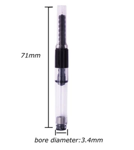 20 PIEZAS Convertidor de recarga de tinta pluma estilográfica Yongsheng, diámetro 3,4 mm, tipo empuje - Imagen 1 de 5