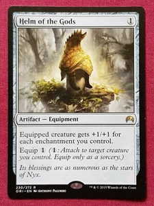 Magic The Gathering ORIGINS HELM OF THE GODS artifact card MTG - Picture 1 of 2