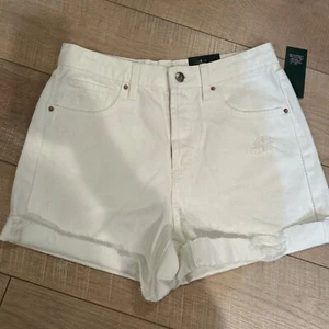 WILD FABLE DAMEN WEISSE SHORTS NEU GRÖSSE 6 HOHER BUND BERMUDA - Bild 1 von 10