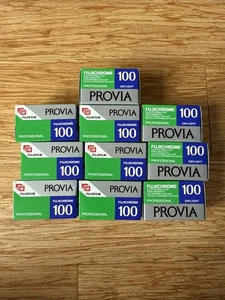 FujiFilm Provia FujiChrome 100 Pro RDP II 36 135 pellicola luce diurna lotto di 10. Nuovo - Foto 1 di 5