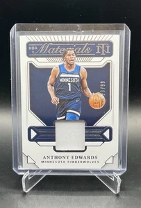 2021-22 National Treasures Anthony Edwards NBA Materials Game Worn Patch 23/99 - Picture 1 of 2