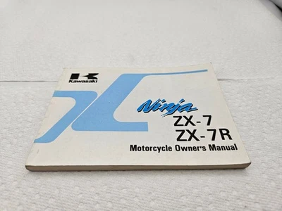 Kawasaki Ninja ZX-7 ZX-7R Manual del propietario 99920-1666-02 ZX750 Propietario Pub 1993 Foto 1 de 4