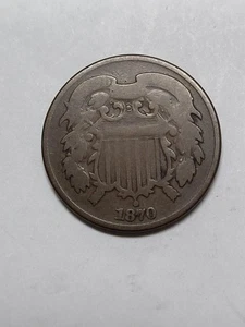 1870 Two Cent Piece Full Rims - Picture 1 of 4
