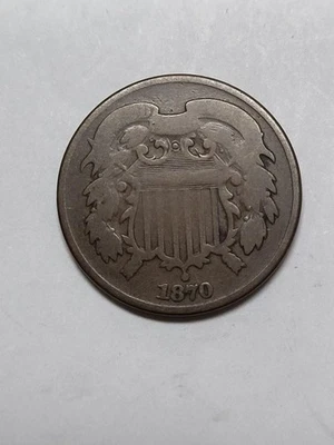1870 Two Cent Piece Full Rims - Image 1 of 4