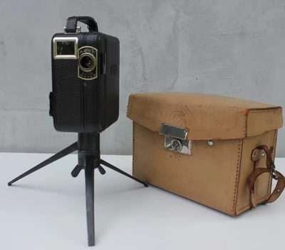 Cámara de película Pathé Baby 9,5 mm c1930 funciona con estuche y accesorios Foto 1 de 4