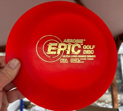 Disco de golf Epic Aerobie (lanzado 5 veces) (pin Innova/discraft gratis) nuevo fuera de servicio #4383 Foto 1 de 4