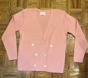 Pendleton Vintage Country Sophisticates Sweater Womens S Double Breasted Pink - Picture 1 of 10