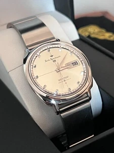 Seiko 5 Sportsmatic Waterproof White Dial Day Date 21 Jewels Automatic Watch - Bild 1 von 10