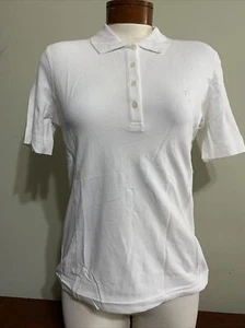 NWT Golfino Ladies Sun Protection Polo 9030522 100 White sz 8 Eu 38 BLEMISH NEW - Picture 1 of 8