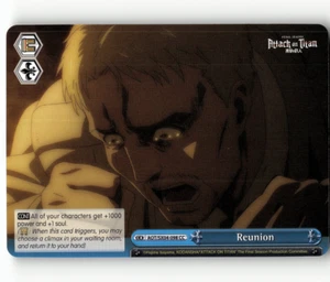 Weiss Schwarz - Reunion - Attack On Titan: Final Season - Picture 1 of 1