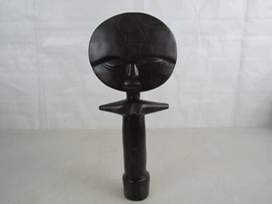 Figura estatua de madera tallada a mano muñeca africana de fertilidad 11"" de alto - Imagen 1 de 10