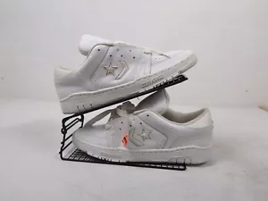VTG Converse Skyhawks OX RARE White/White 80s New Leather Basketball Shoes 12 - Picture 1 of 8