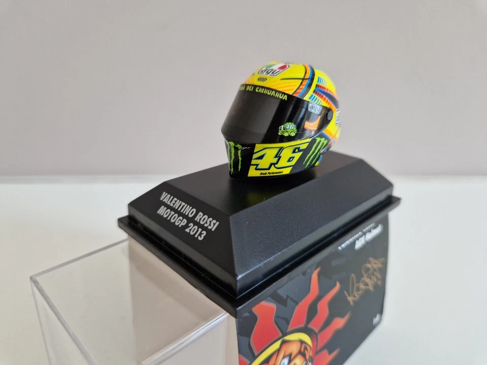 1 8 Minichamps Agv Helmet Moto GP Rossi 2013