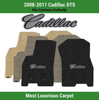 Alfombrillas delanteras Lloyd Luxe para Cadillac DTS '08-11 con Cadillac negro sobre gris Foto 1 de 4