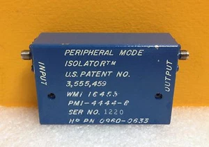 HP 0960-0633 (PMI-4444-8) 2.3 to 7,0 GHz, SMA (F-F), Peripheral Mode Isolator. - Picture 1 of 1