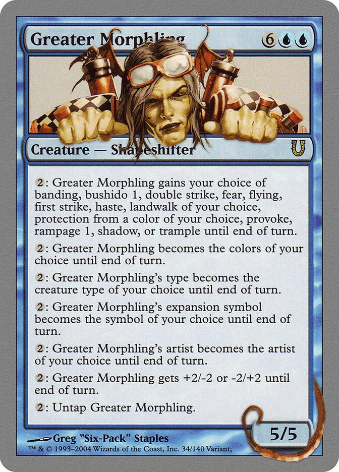 MTG Greater Morphling  - Unhinged #34 - Image 1 of 1