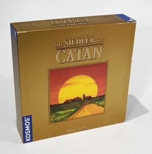 Die Siedler von Catan 10 Jahre Gold Jubiläums Edition Brettspiel unbespielt - Bild 1 von 10