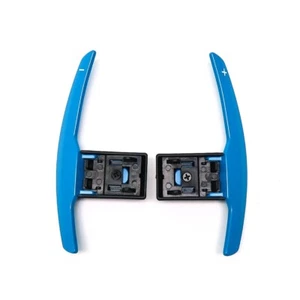 Blue Paddle Shifter Lever Extensions For BMW i/M/X/1/2/3/4/6/7 Series - Picture 1 of 7