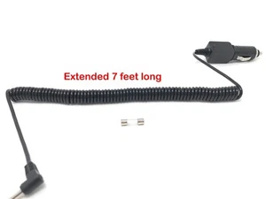 CAR Coiled Power Cord Replacement for COBRA XRS-9570, XRS 9570 Radar Detector - Picture 1 of 4