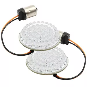 2PCS 3'' 1156 Socket LED Turn Signal for Harley Softail Sportster Touring Dyna - Foto 1 di 11