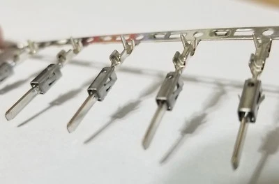 6500 TE Connectivity 964265-2 FLACHSTECKER1,6X0,6 20-24AWG Crimp Male Pins NEW - Image 1 of 3