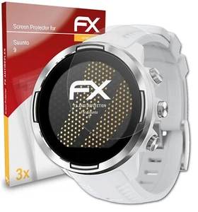 atFoliX 3x Protecteur d'écran pour Suunto 9 Film de protection d'écran mat & antichoc - Photo 1/8