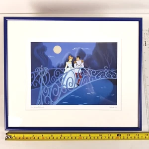 Walt Disney Movie Cinderella 1950 Print Framed 12"x14" - "Just Before Midnight" - Picture 1 of 3