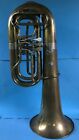 Musik: Tuba Blechblasinstrument Meisterwerkstatt signiert Josef Monke Köln ~1935