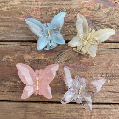 Pinzas para el cabello de mariposa pasadores de garra mini pinza para mandíbula horquilla para mujeres niñas) ⇗ Foto 1 de 4