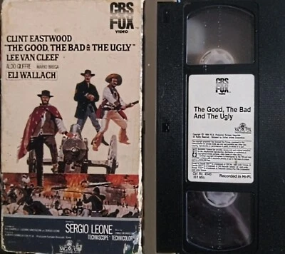 The Good The Bad And The Ugly VHS 1984 CBS Fox Early Release Clint Eastwood VTG - Image 1 of 4
