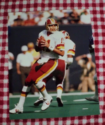 Foto a color Mark Rypien Washington Redskins 8x10 AUCT #11809 Foto 1 de 2