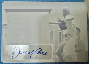 DAVID CONE 2023 Leaf A Bronx Legacy Stadium AUTO PRINTING PLATE SP #1/1 Yankees - Picture 1 of 2