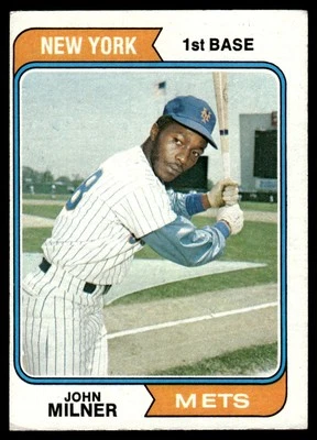 1974 Topps John Milner New York Mets #234 - Image 1 of 2