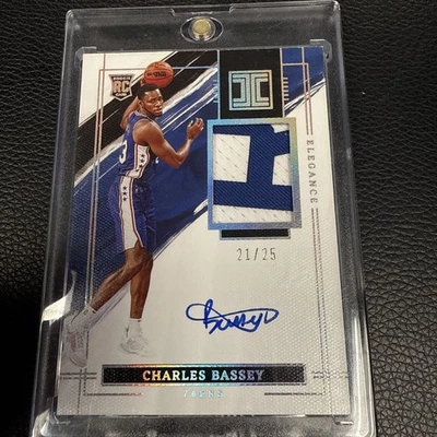 Impeccable 2021-22Charles Bassey Rookie Auto 21/25 - Image 1 of 3