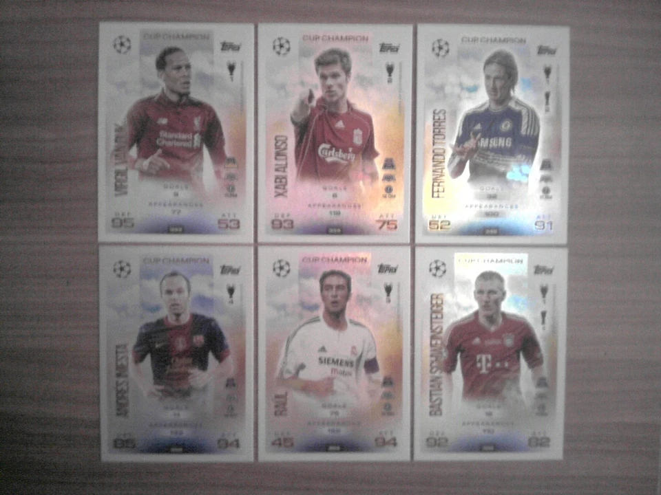 TOPPS MATCH ATTAX CHAMPIONS LEAGUE 2025/2026: 6x CUP CHAMPION Cards Karten Lot - Bild 1 von 1