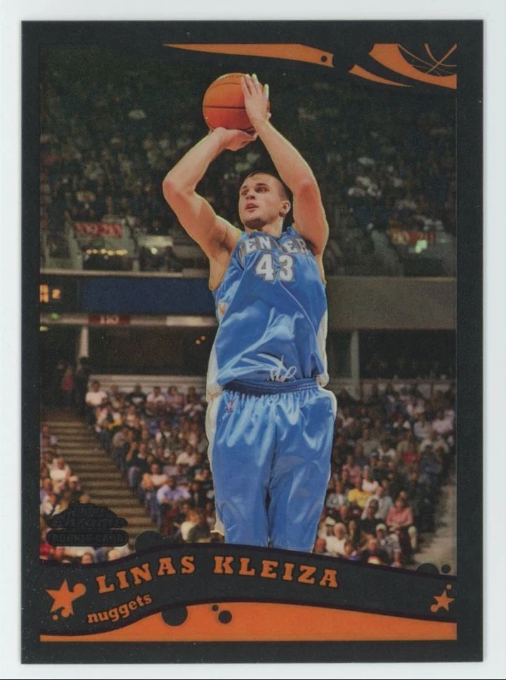2005-06 Topps Chrome BLACK Refractor Linas Kleiza 129/399 Nuggets #175 A1 - Image 1 of 2