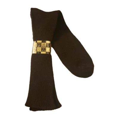 Calcetines tubo vintage tamaño king vestido marrón hombre grande talla 12-15 acrílico nailon  Foto 1 de 4
