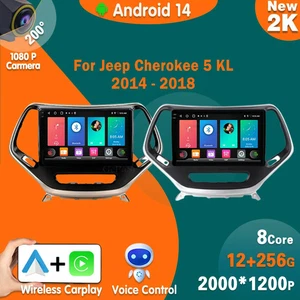 For Jeep Cherokee 5 KL 2014 - 2018 Video Player Navigation GPS 5G Wifi - Picture 1 of 50