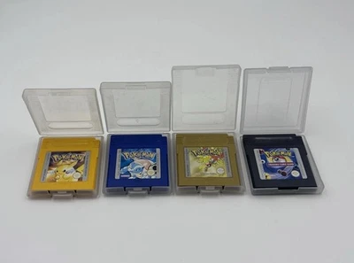 4 X Gameboy Pokémon Spiele Gold Blau Gelb Trading Card (k401) - Bild 1 von 4