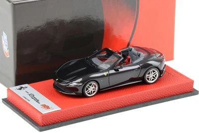 1:43 BBR Premium Ferrari Roma Ragno Nero Purosangue Leather Base - Limitato 20 P - Immagine 1 di 3