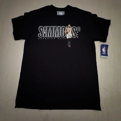 Brooklyn Nets NBA  Ben Simmons Graphic T Shirt Black Size Medium NWT - Image 1 of 4