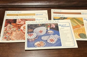 Lot of 5 Vintage 1970s Creative Patterns Books Weaving, Needlepoint, Crochet + - Picture 1 of 7