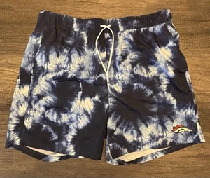 3 XL Denver Broncos Men's G-III Sports Carl Banks Navy Splash Volley Swim Shorts - Picture 1 of 9
