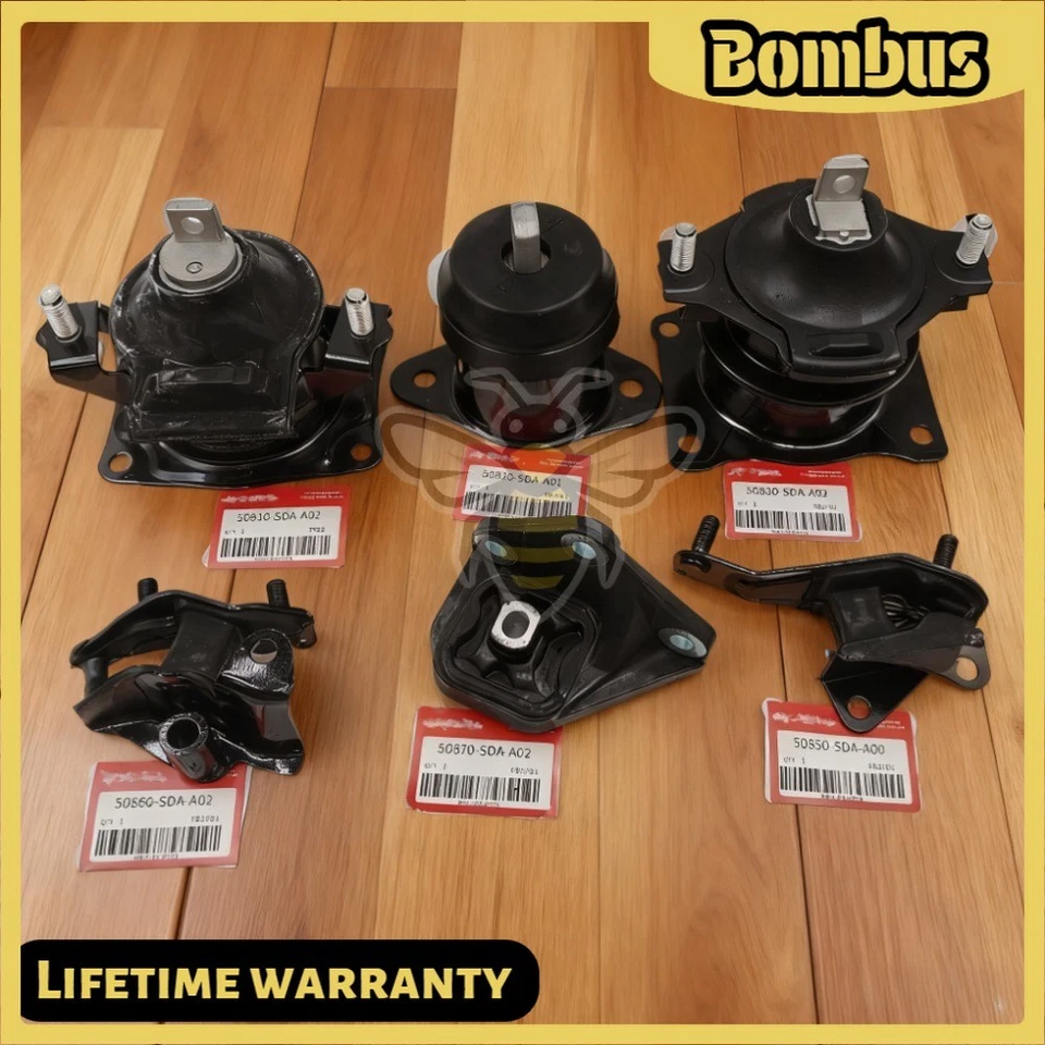 NUEVO para Acura TSX 2004-2008 2,4 L motor automático y conjunto de montaje de transmisión 6 piezas Foto 1 de 4