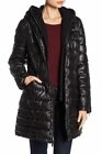 French Connection Bib Waist Quilted Jacket, Black, Large
