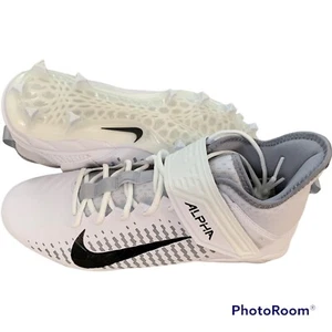 Nike Alpha Menace Pro 2 WIDE Mid Cleats Size 13.5 BV3951-100 - Picture 1 of 8