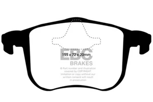 Pastillas de freno delanteras EBC Redstuff para Saab 9-3 2.8 Turbo Aero (2004 > 10) - Imagen 1 de 1